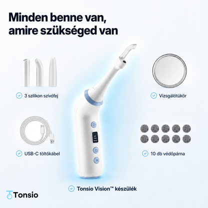Tonsio Vision™ – Kamerás mandulakő-eltávolító - Tonsio