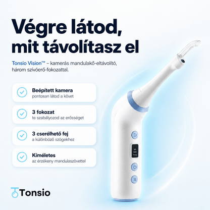 Tonsio Vision™ – Kamerás mandulakő-eltávolító - Tonsio